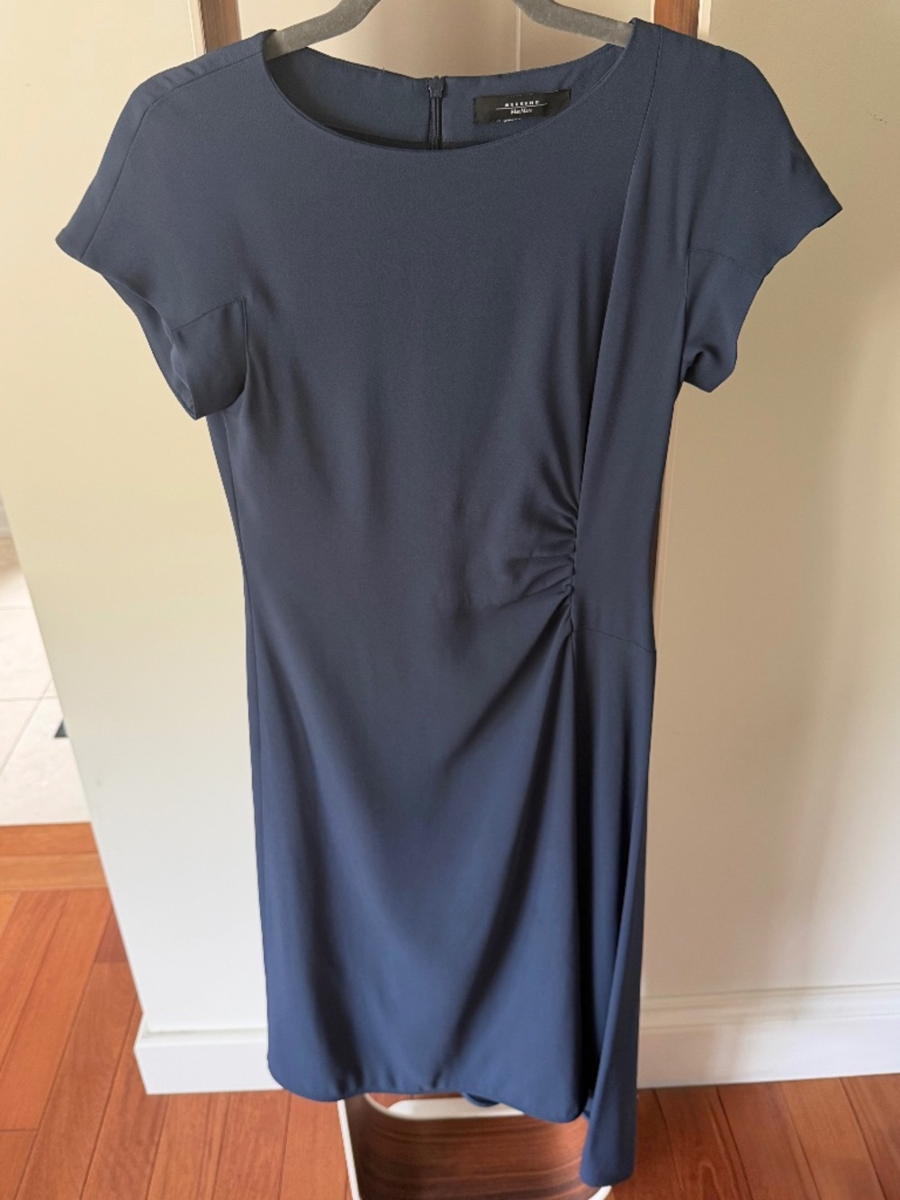 Weekend Max Mara Blue Bias-Cut Midi Dress Size 2